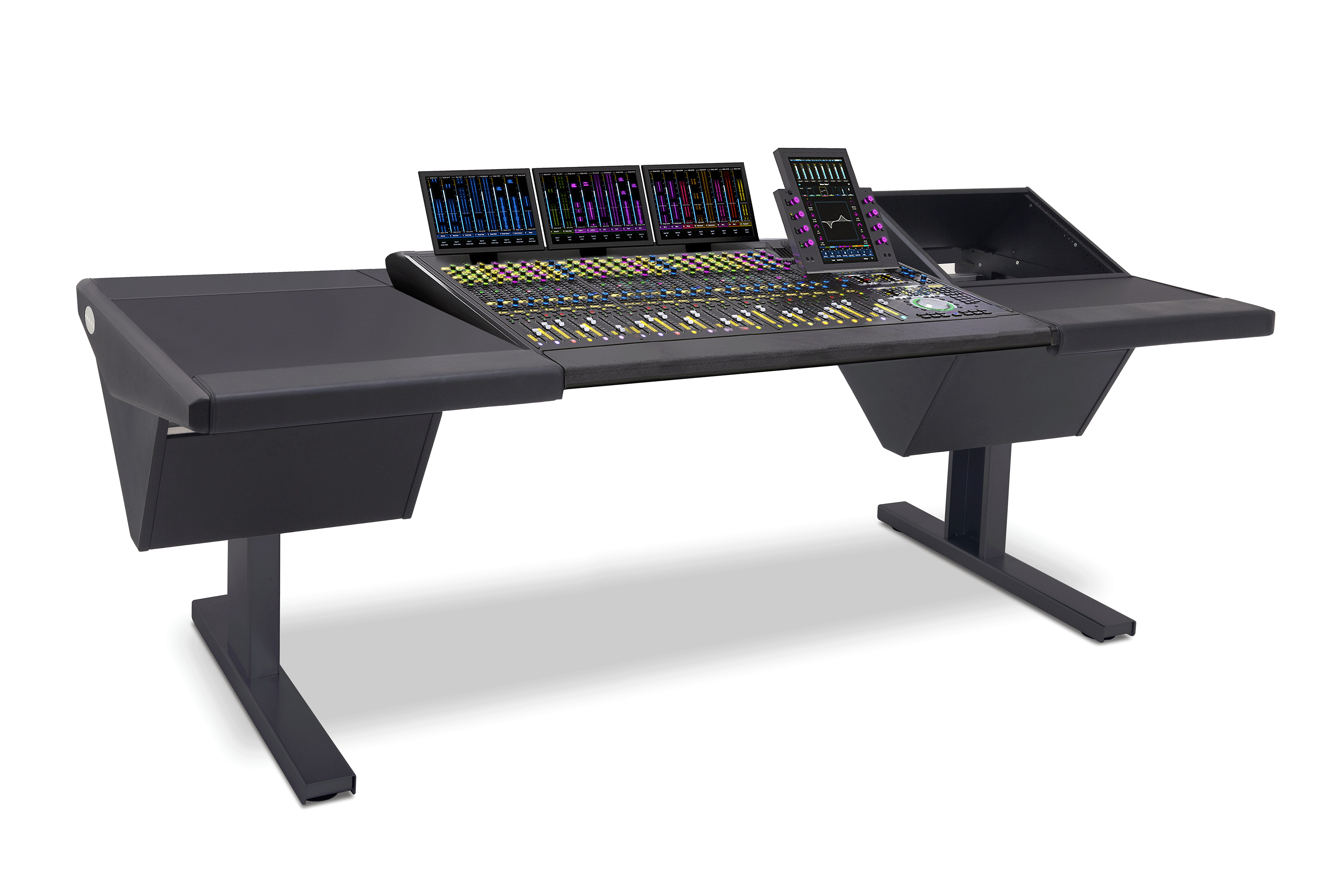 24 Fader System with Desk (L) and Rack (R)