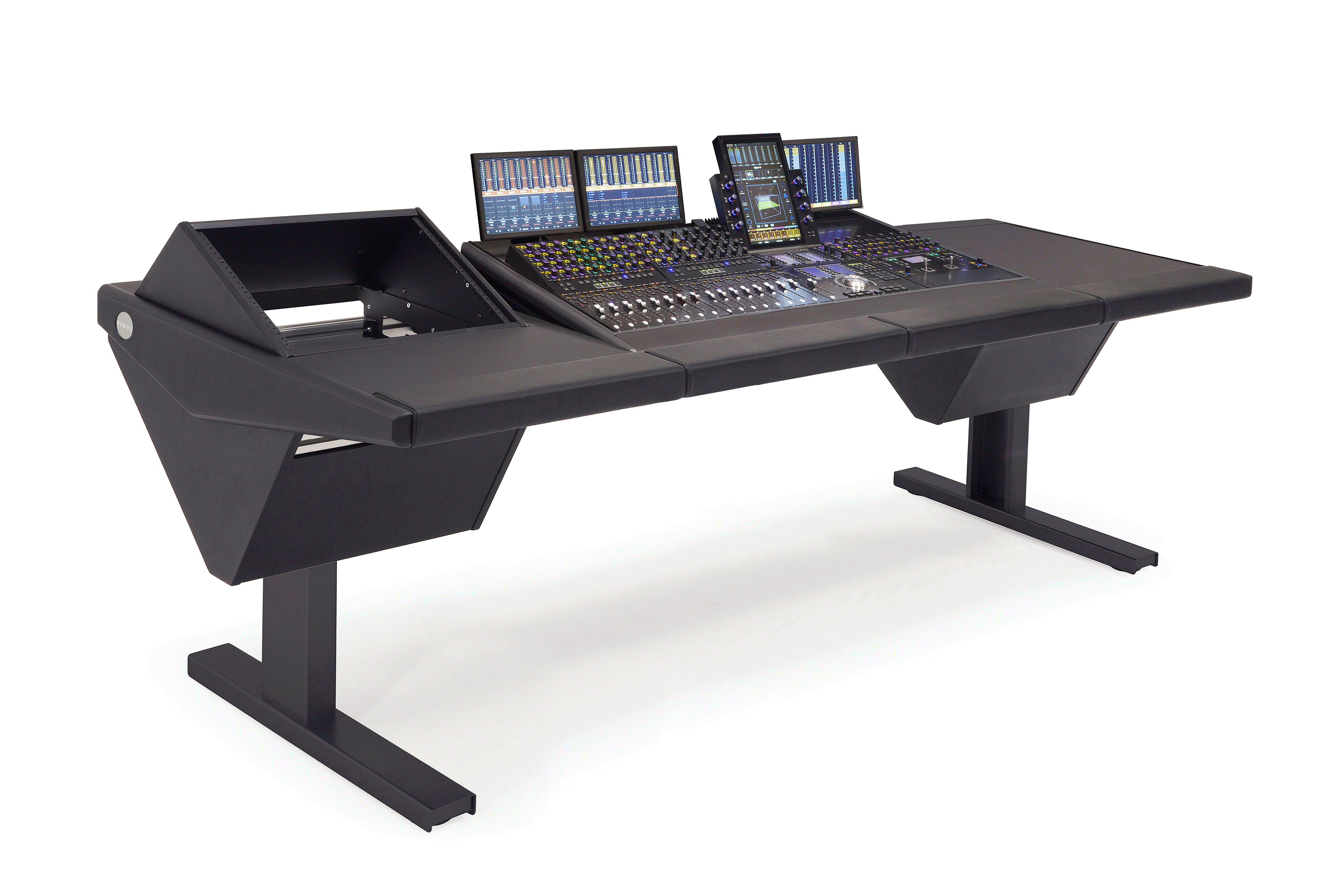 S4 - 4 Foot Wide Base System with Rack (L) and Desk (R)
