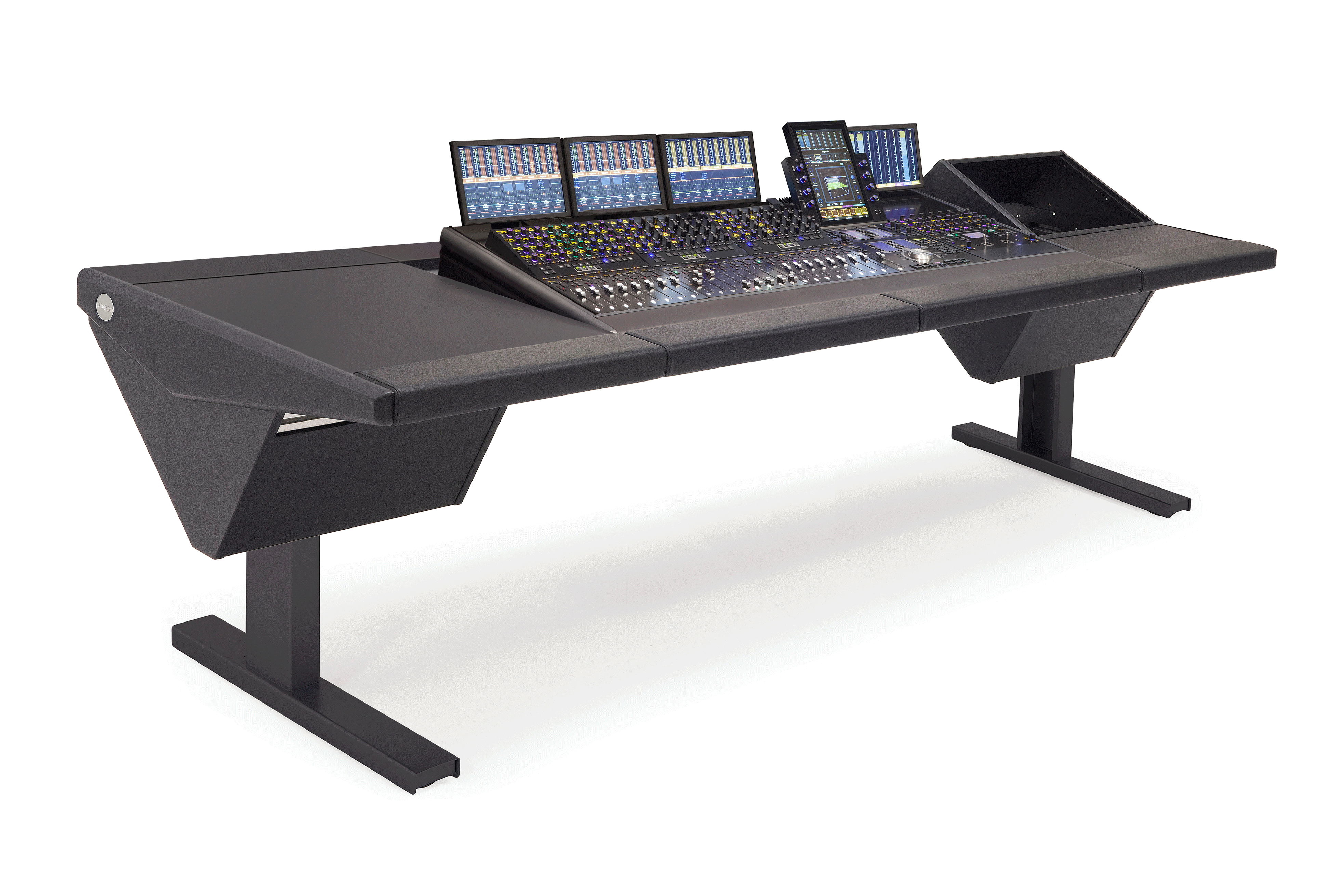 S4 - 5 Foot Wide Base System with Desk (L) and Rack (R)